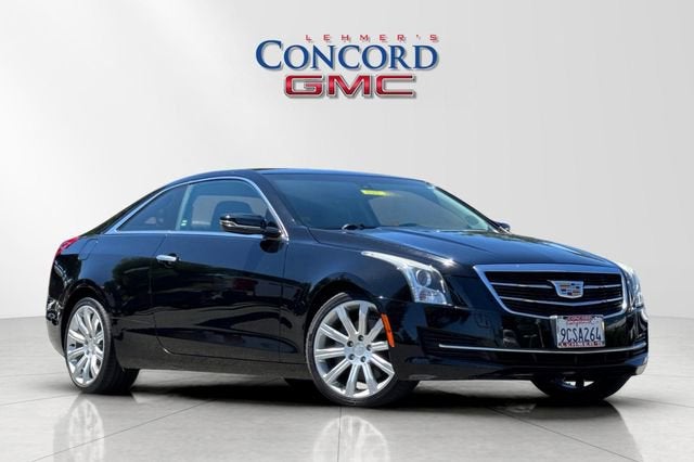 2018 Cadillac ATS RWD in Black Raven — front three-quarter view